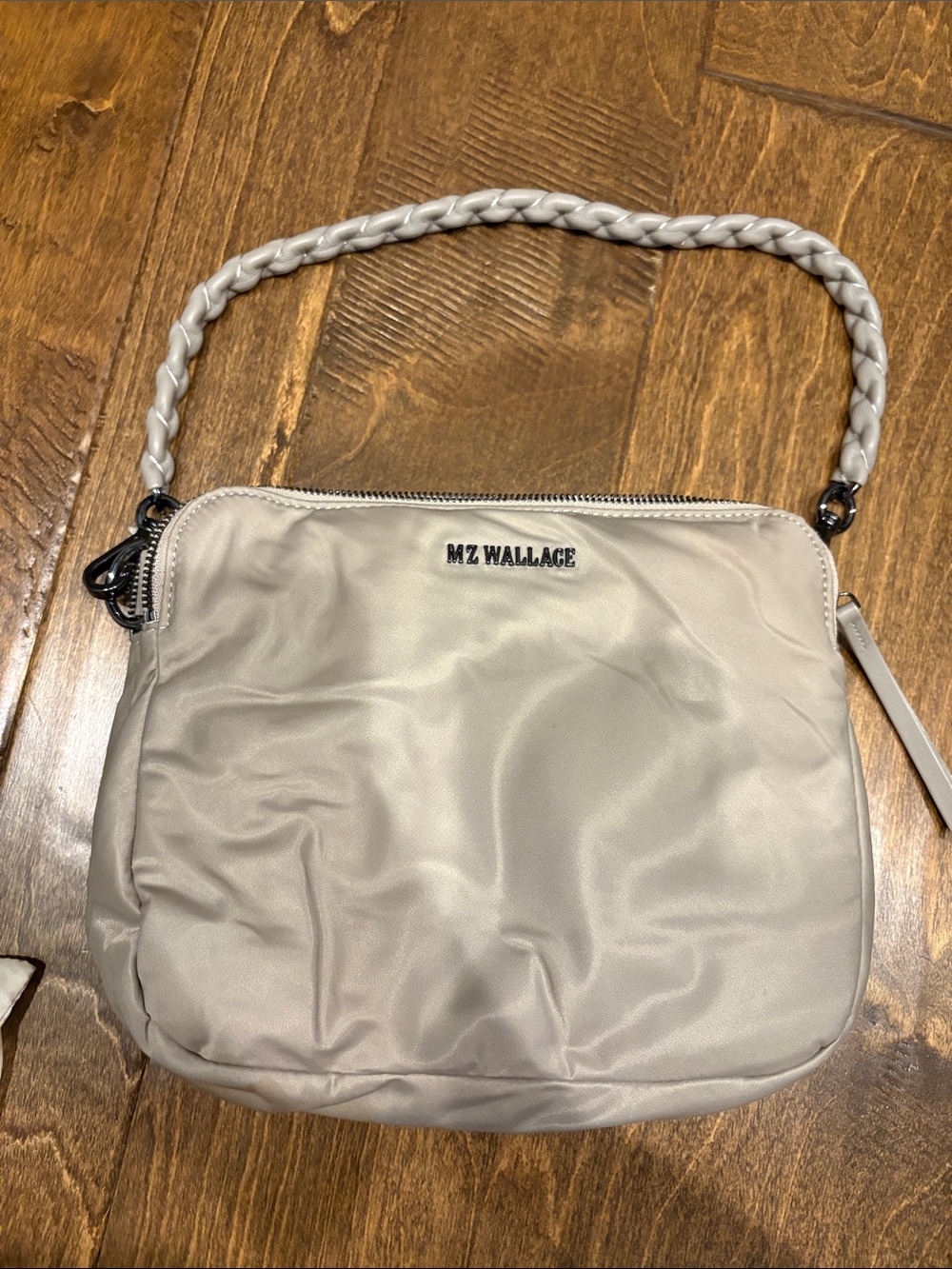 MZ Wallace Cream-graylish Nylon shoulder Bag
